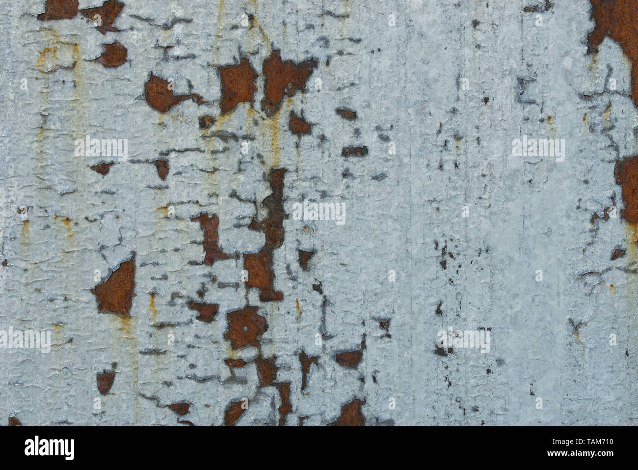 Galvanized Steel Surface With Rust Spots Using As Background Stock