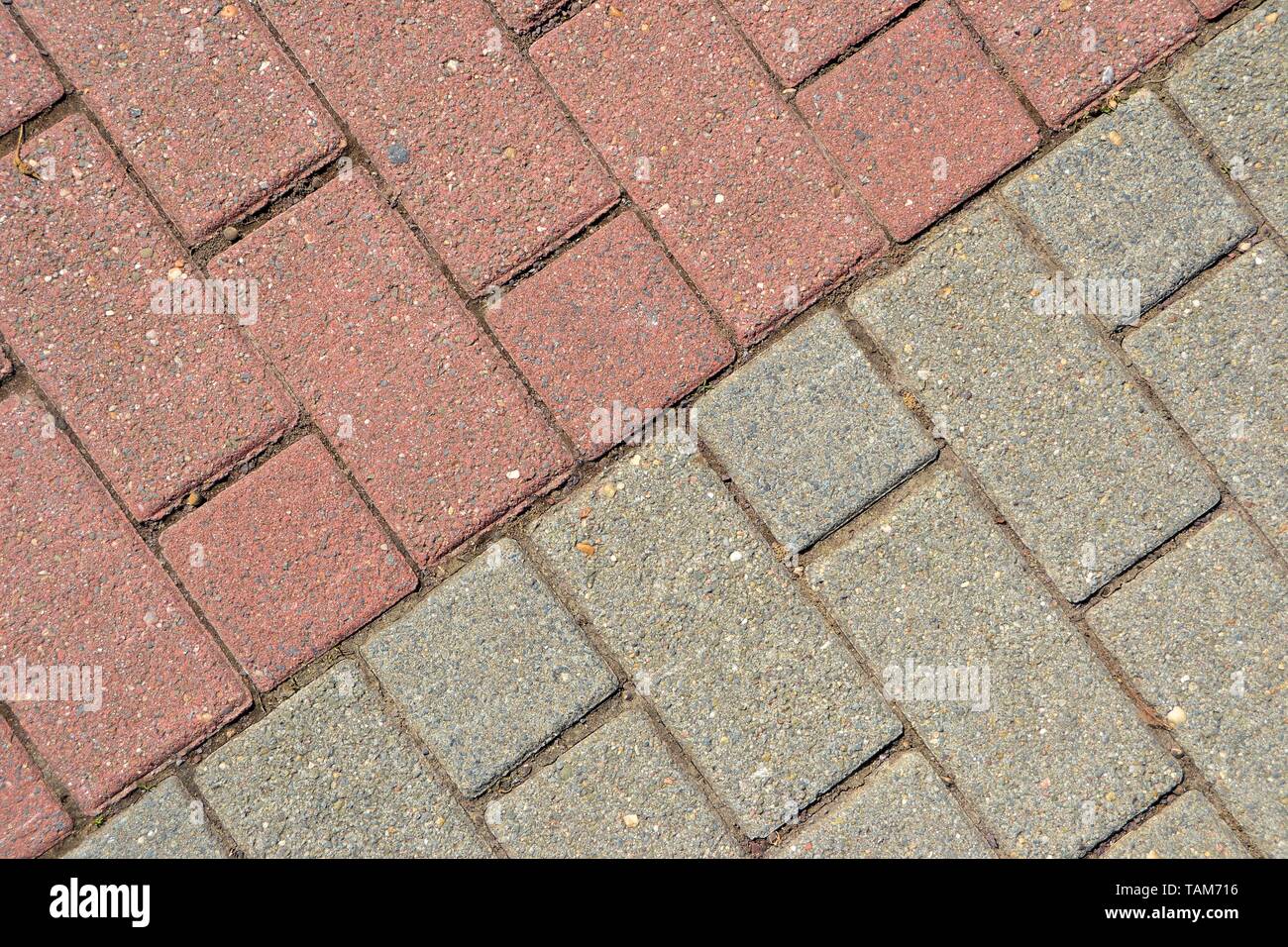 Red concrete paving bricks hires stock photography and images Alamy
