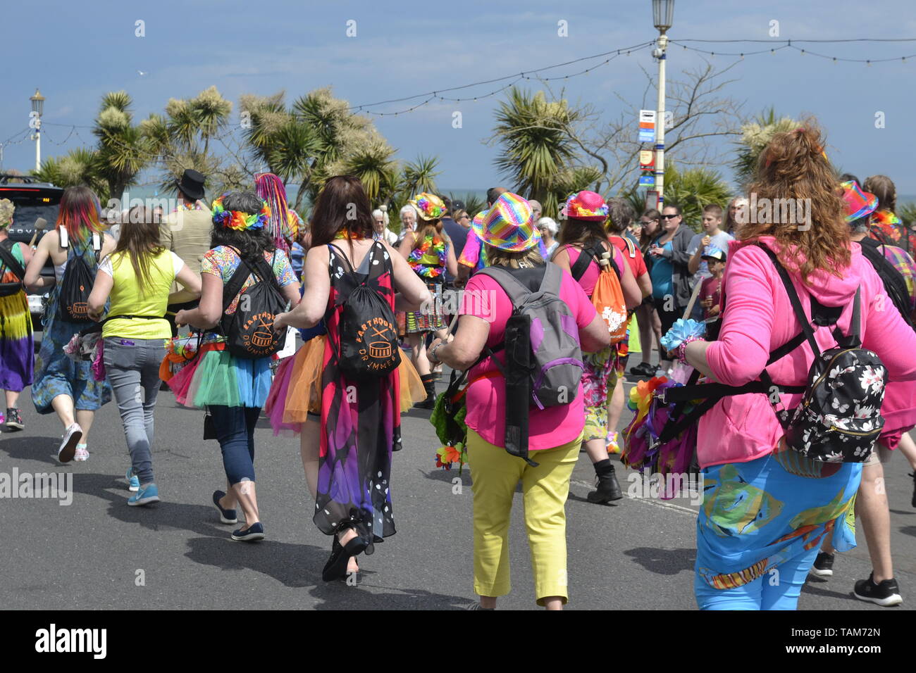 Earthquake Drummers On Eastbourne Sunshine Carnival Sussex
