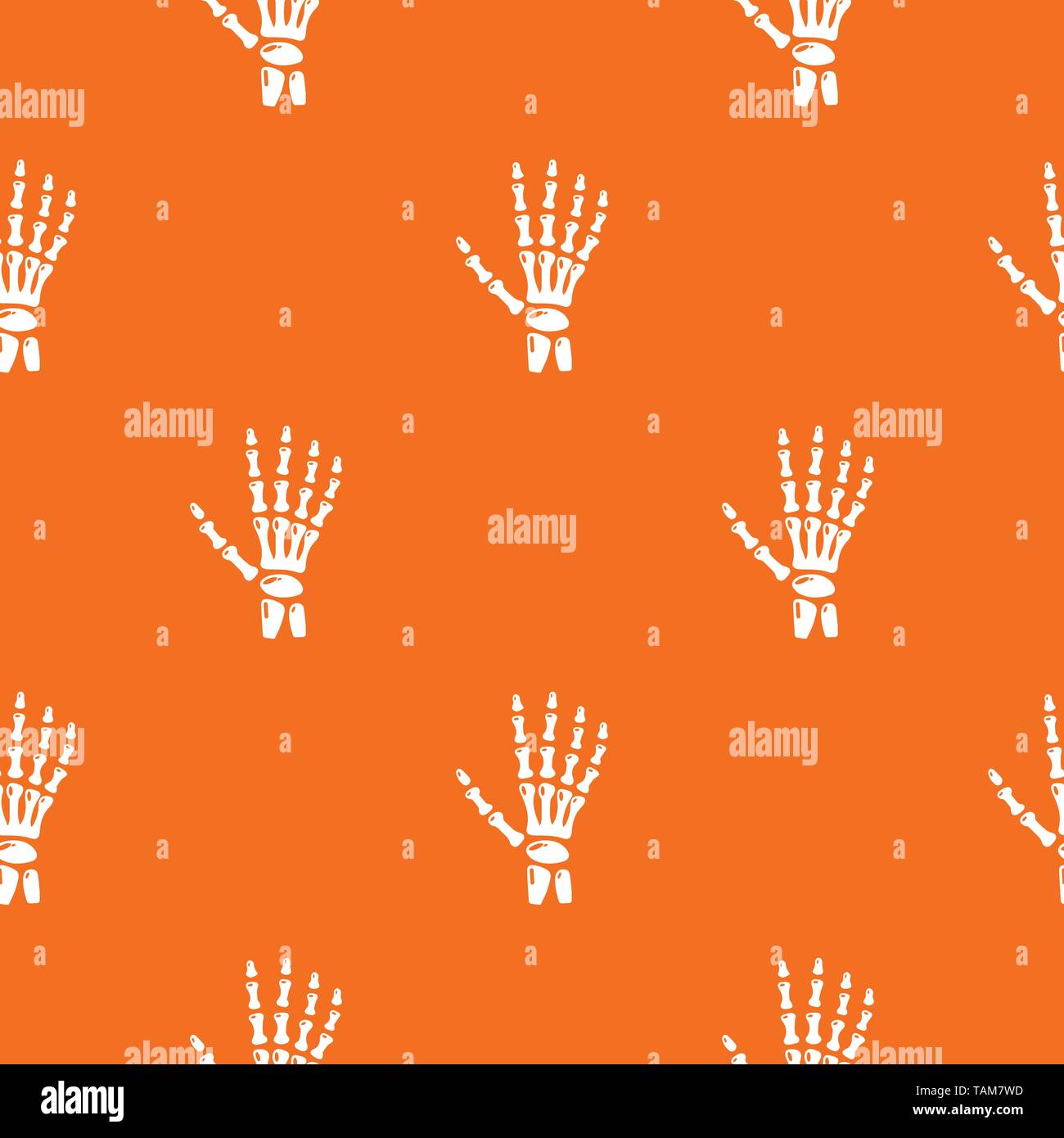 Inflammation of hand pattern vector orange Stock Vector