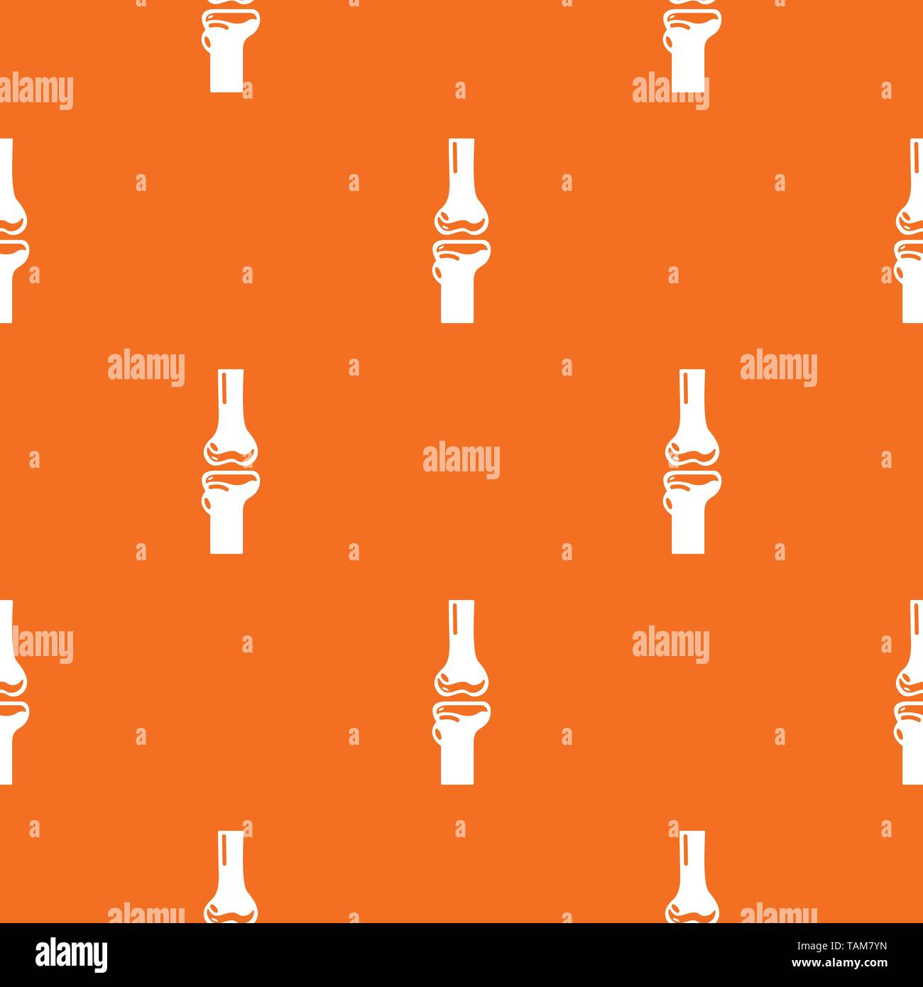 Joint inflammation pattern vector orange Stock Vector