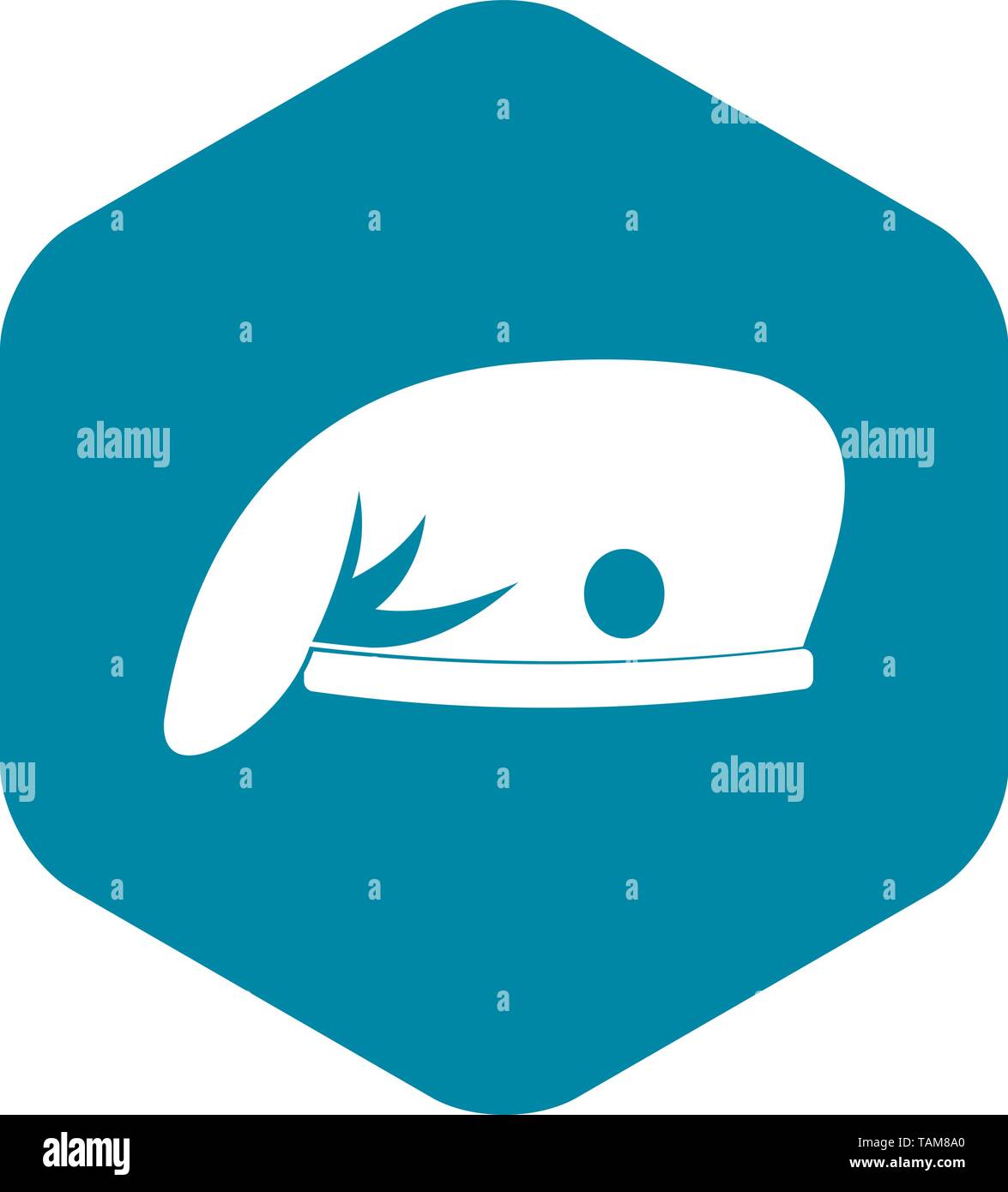 Military cap icon, simple style Stock Vector Image & Art - Alamy