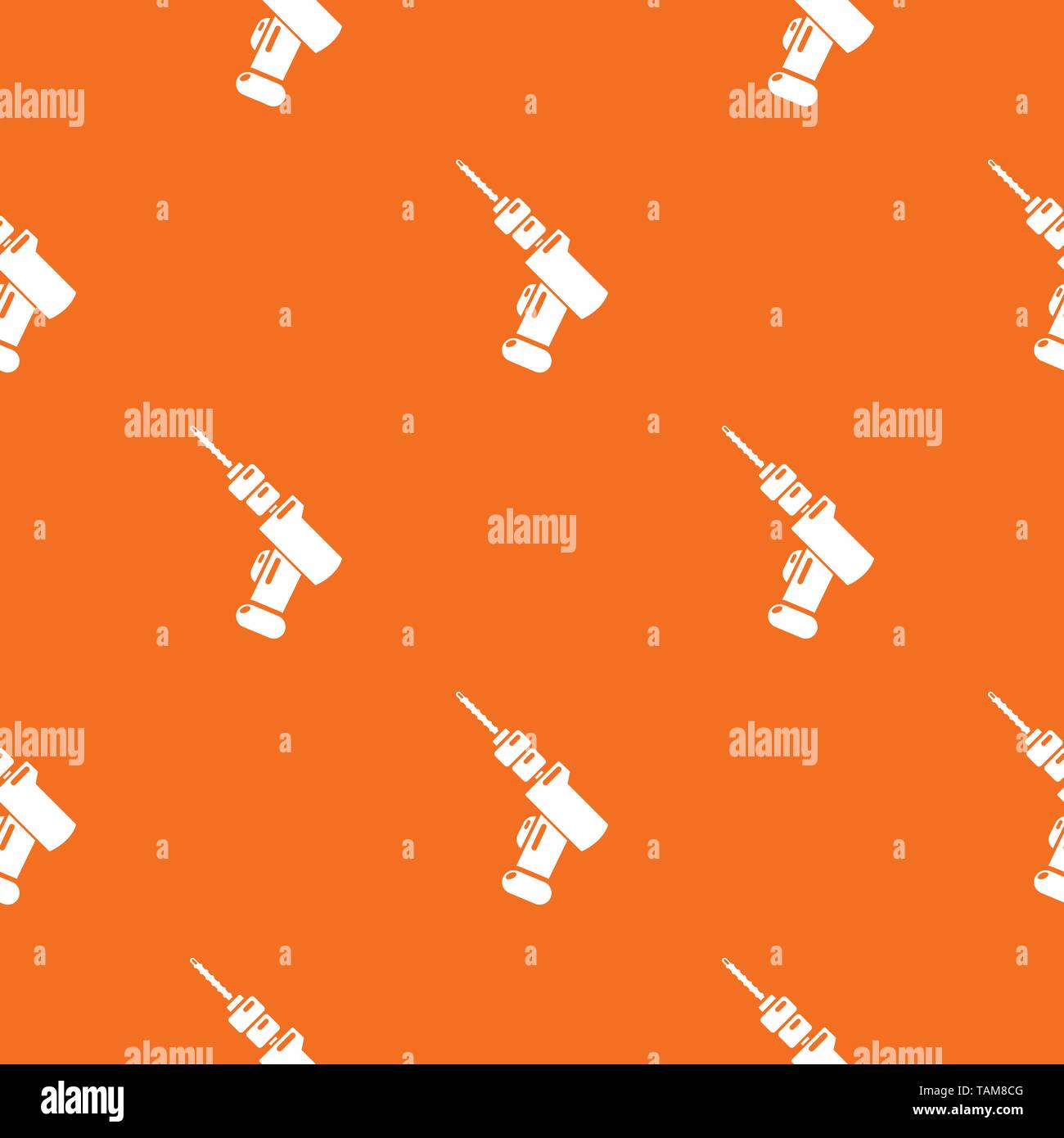 Medical drill pattern vector orange Stock Vector