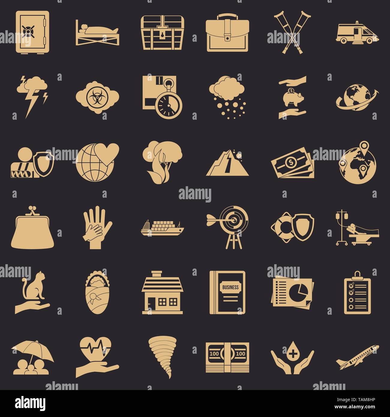 Wind icons set, simple style Stock Vector Image & Art - Alamy