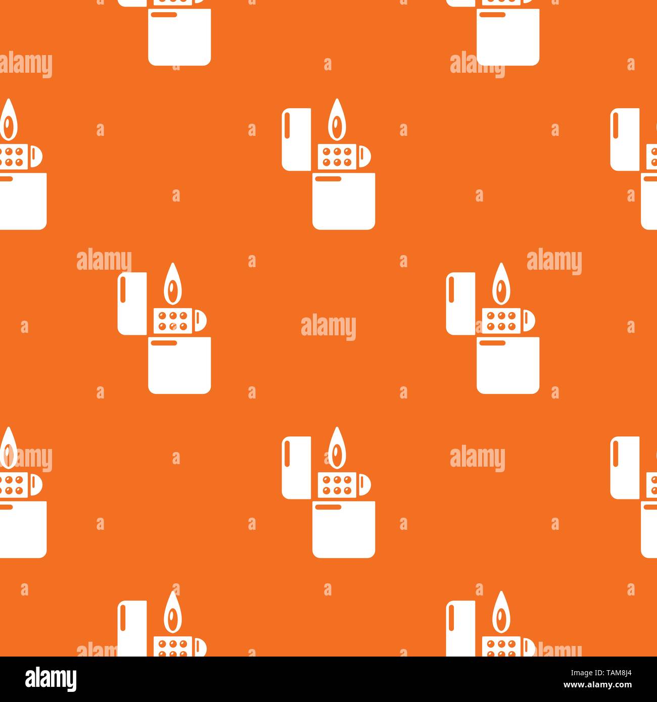 Lighter pattern vector orange Stock Vector
