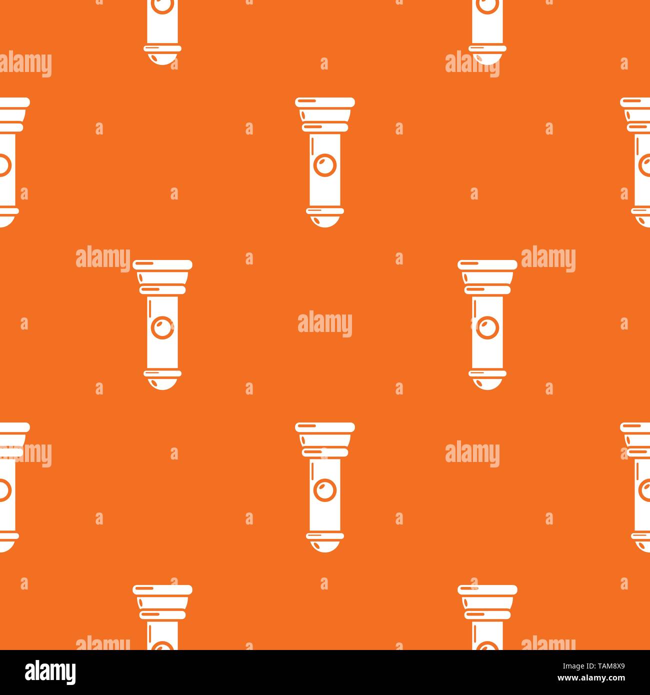 Flashlight pattern vector orange Stock Vector