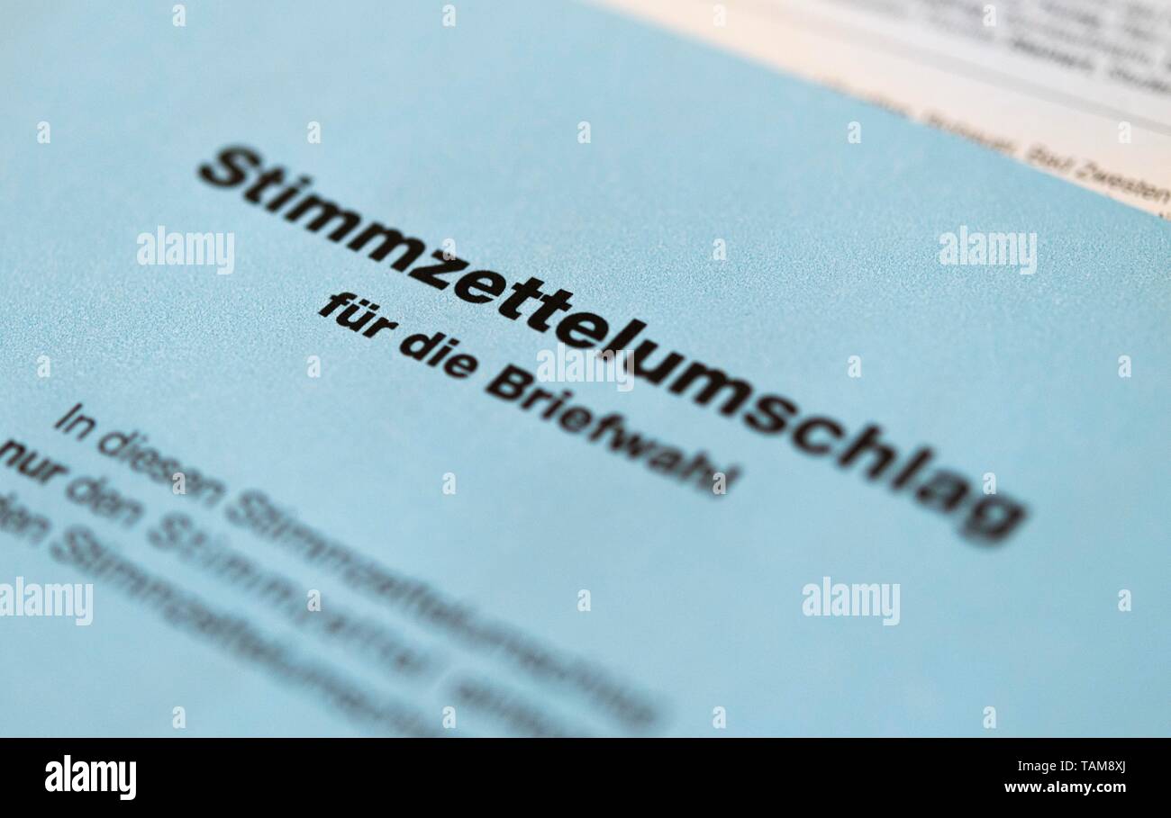 Ballot envelope for the absentee ballot, Germany Stock Photo