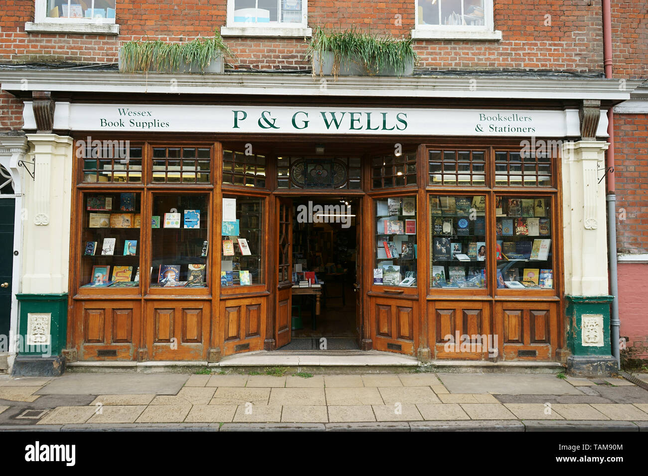 The P. e G. Wells bookstore in Winchester, Hampshire, UK. 2019 Stock Photo