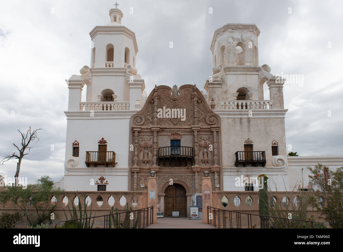 Mission San Xavier del Bac (White Dove of the Desert) in Tucson