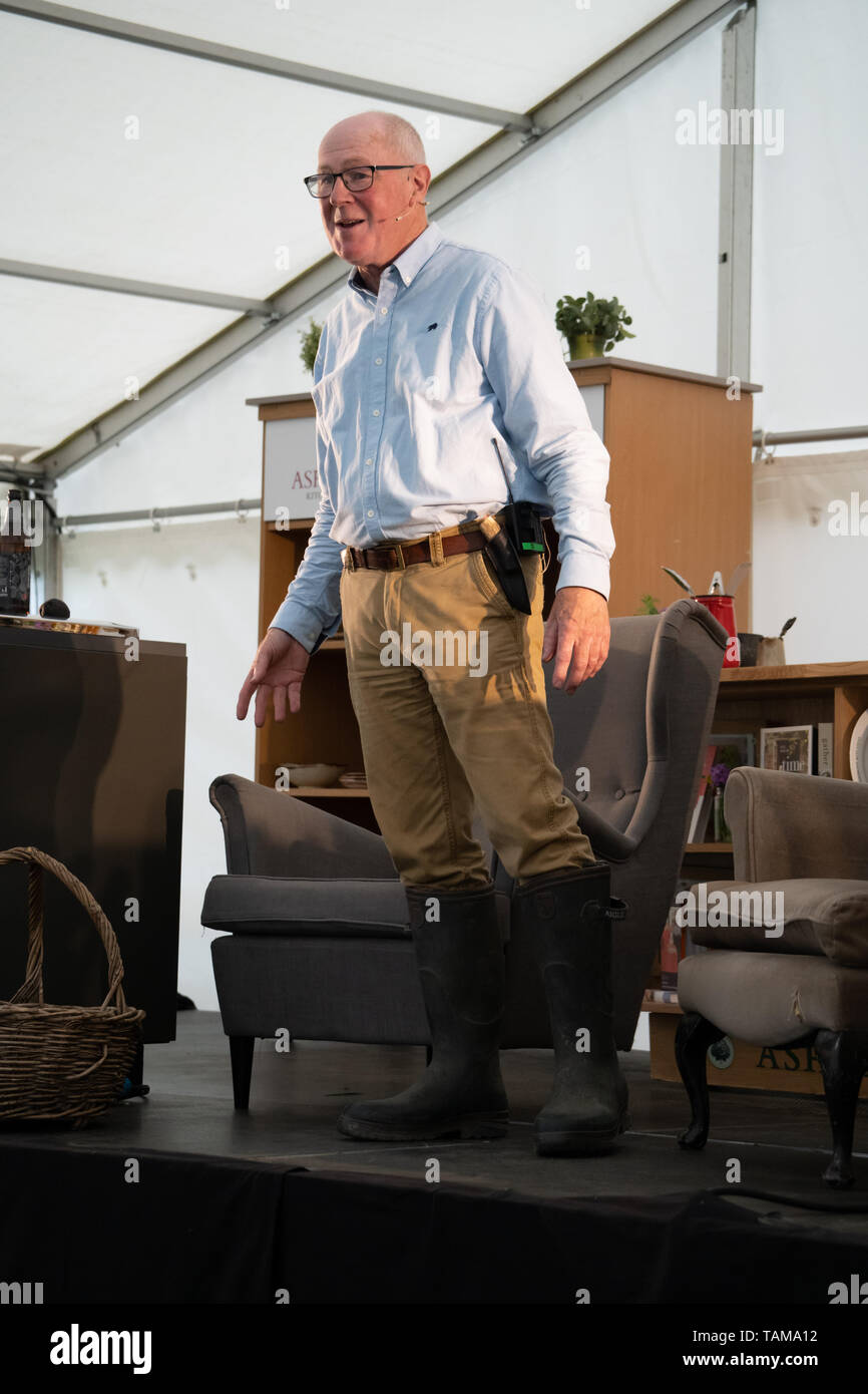 John Wright, forager and author, at the River Cottage Food Fair 2019 Stock Photo