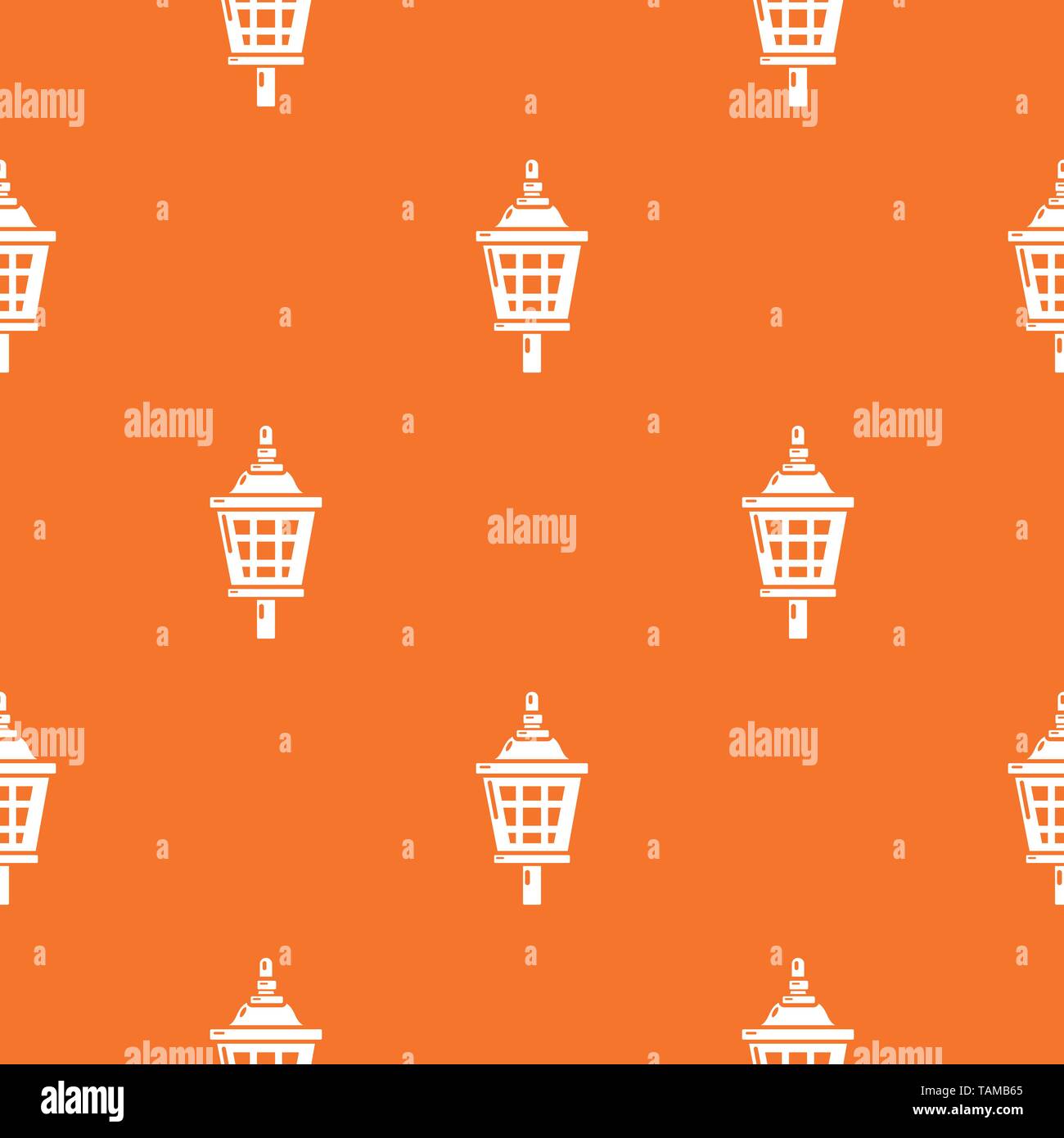 Mosquito trap pattern vector orange Stock Vector