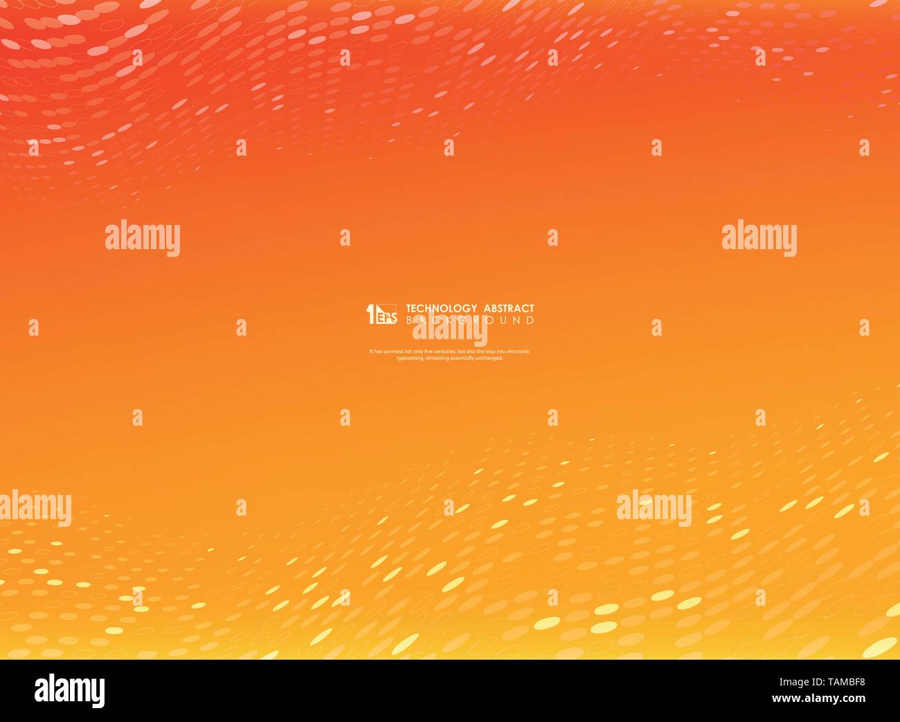 Abstract Gradient Vector Orange And Yellow Color With Circle Technology Dot Decoration You Can Use For Ad Poster Template Artwork Design Stock Vector Image Art Alamy