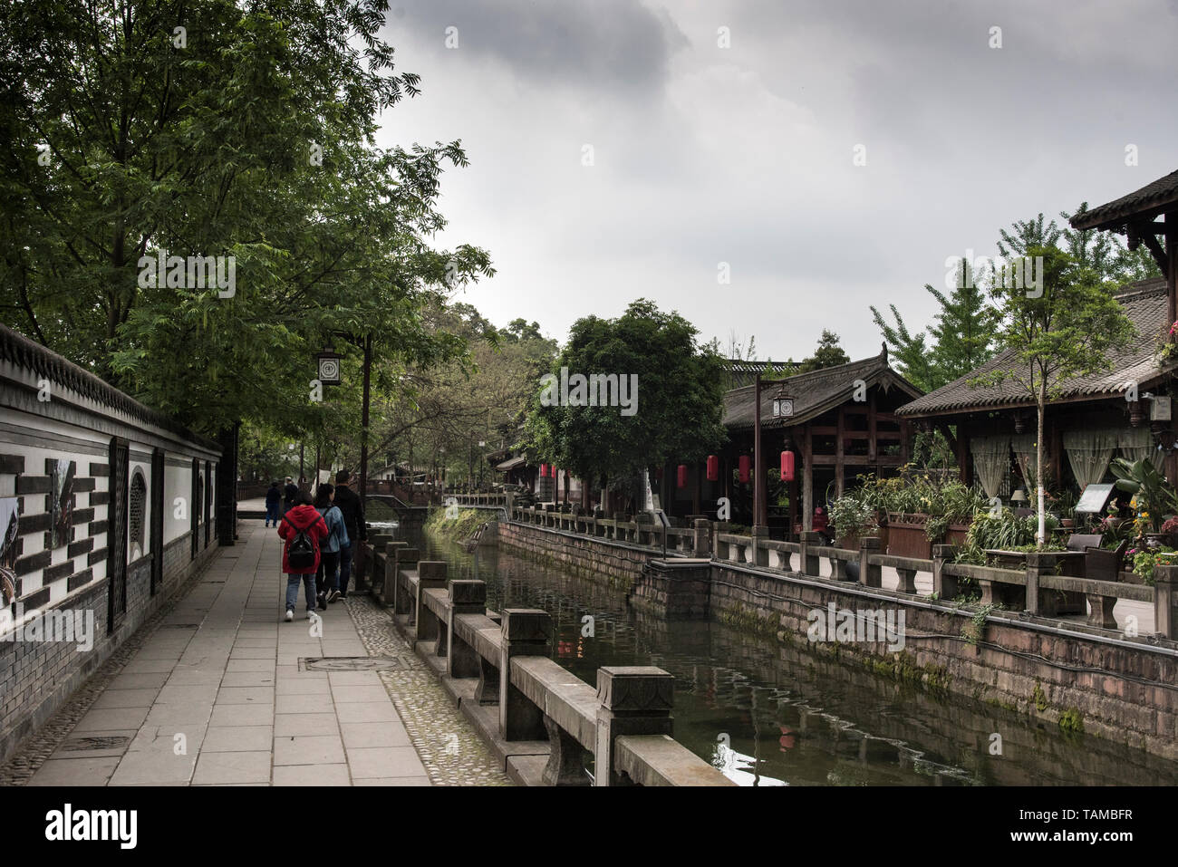 Chengdu, Kuan Zhai Xiang Zi historic city. Sichuan, China Stock Photo