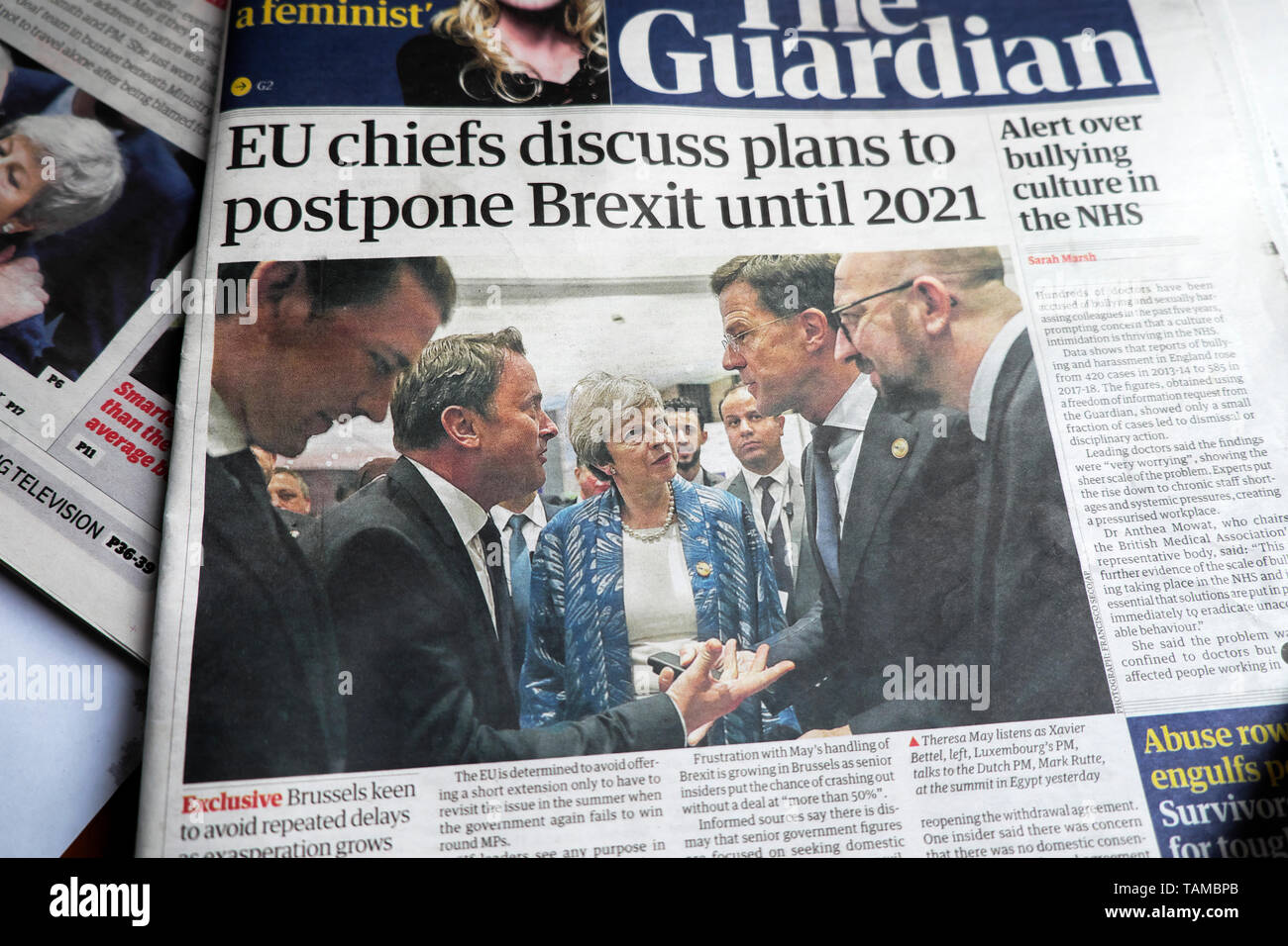 Eu Chiefs Discuss Plans To Postpone Brexit Until 21 Guardian Newspaper Front Page Theresa May Brexit Front Page Newspaper Headlines London Britain Uk Stock Photo Alamy Eu Chiefs Discuss Plans To Postpone Brexit Until 21 Guardian Newspaper Front Page Theresa May Brexit Front Page Newspaper Headlines London Britain Uk Stock Photo Alamy