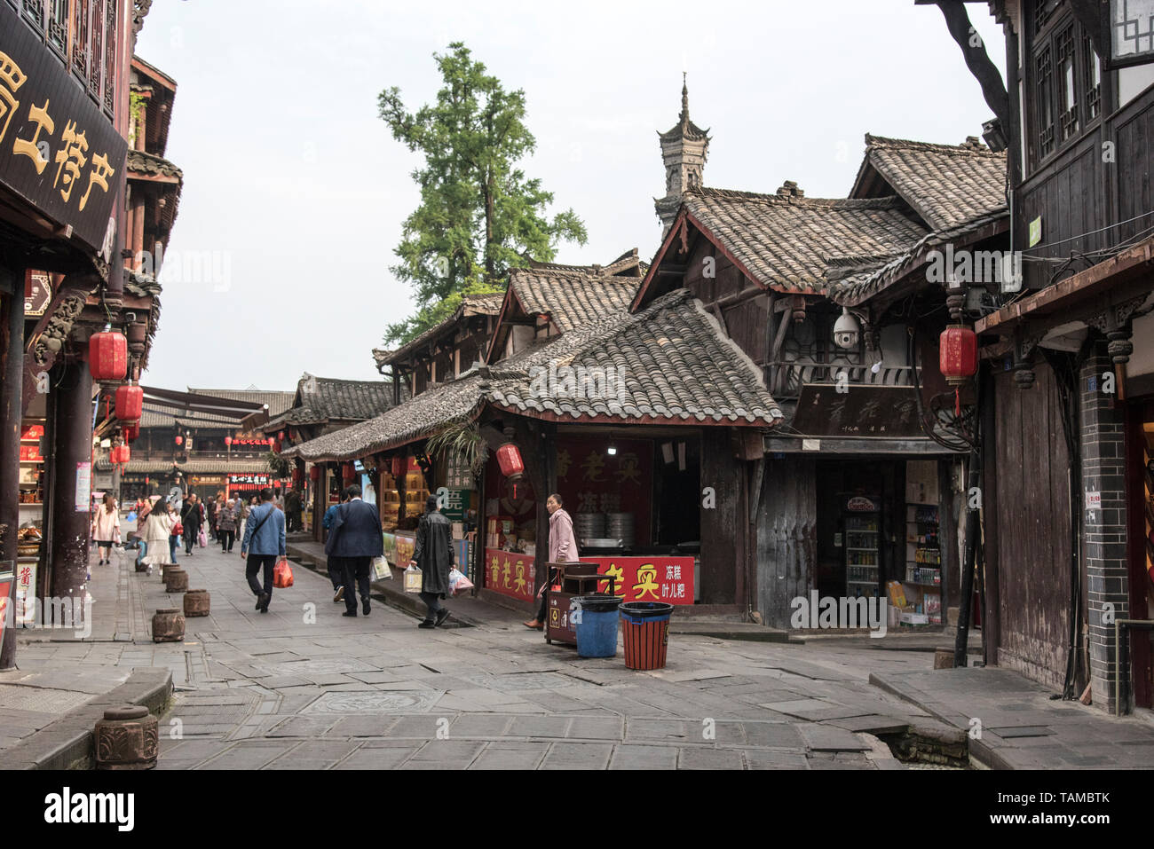 Chengdu, Kuan Zhai Xiang Zi historic city. Sichuan, China Stock Photo