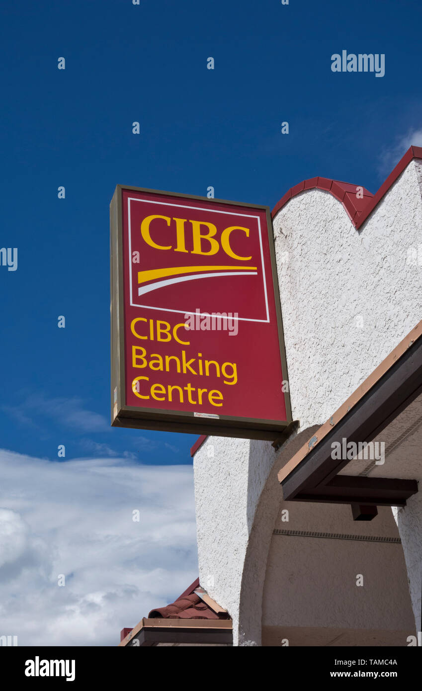 CIBC bank in Osoyoos BC Canada Stock Photo