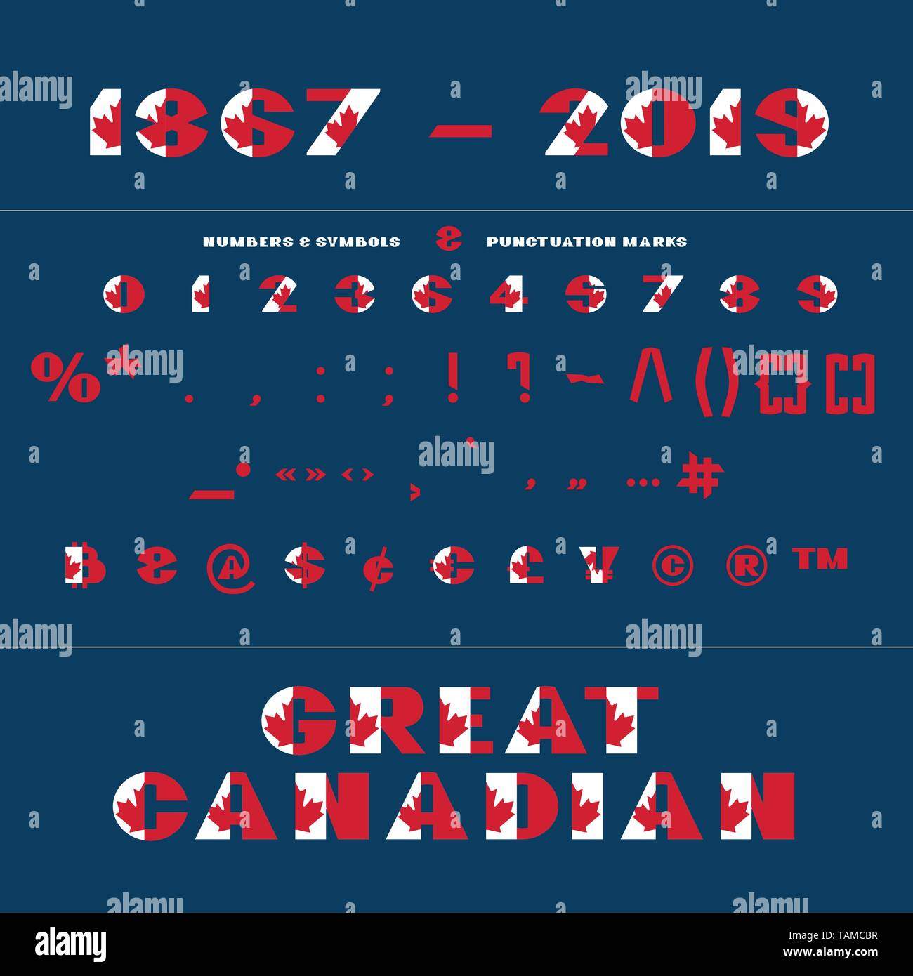 Canadian flag family Stock Vector Images Alamy