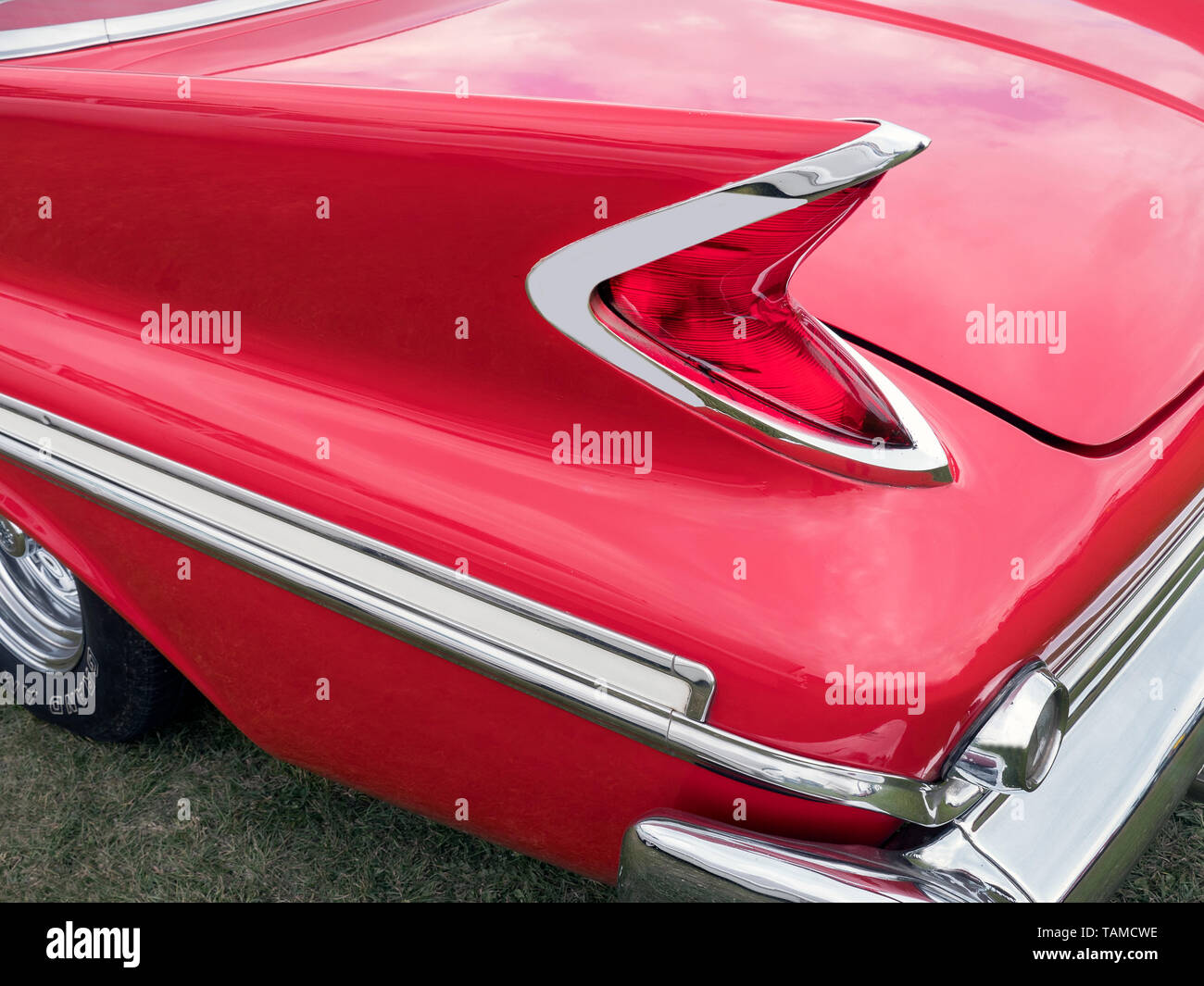 1960 Chrysler tail fin Stock Photo