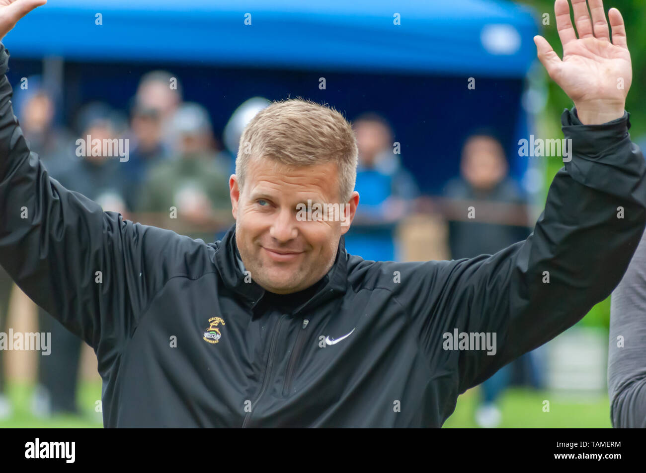 Glasgow, Scotland, UK. 26th May, 2019. Scott Rider from England is one ...