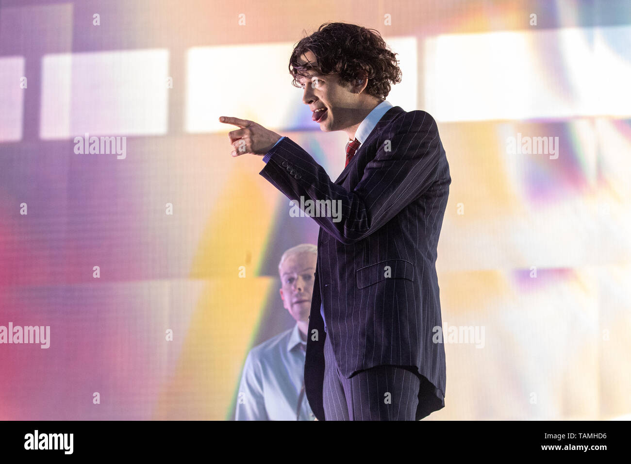 Middlesborough, UK. Sunday 26 May 2019. The 1975 Headlining Day 2 of BBC Radio  1's Big Weekend 2019 at Stewart Park, © Jason Richardson / Alamy Live News  Stock Photo - Alamy