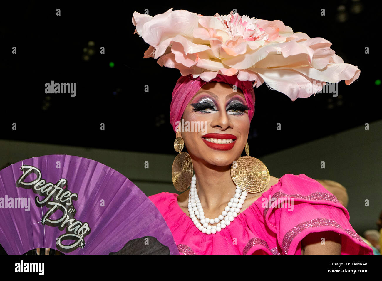 An attendee poses for a portrait at RuPaul's DragCon LA 2019 at the Los