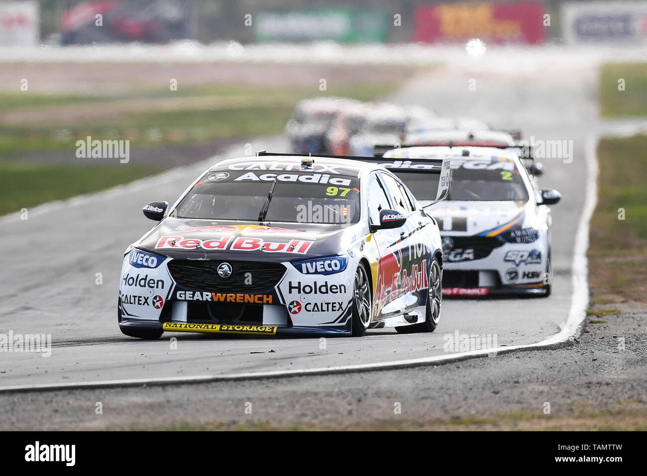 Winton, Victoria, Australia. 26th May, 2019. The Virgin Australia Supercars Championship; Shane van Gisbergen drives the Triple Eight Race Engineering Holden Commodore ZB during the Winton SuperSprint Credit: Action Plus Sports/Alamy Live News Stock Photo