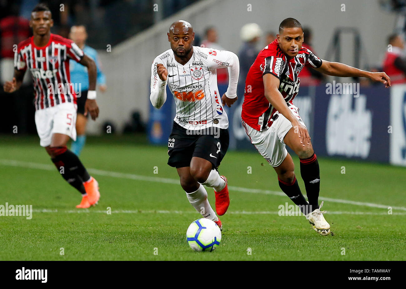 Sao Paulo Sp 26 05 2019 Corinthians X Sao Paulo Vagner Love Of Corinthians And Bruno Alves During The Match Between Corinthians And Sao Paulo Held At The Corinthians Arena In Sao