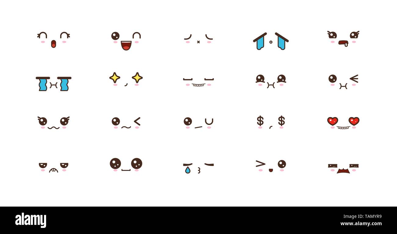 Kawaii Vector Cartoon Emoticon Character  Emoji drawings Cute easy  drawings Doodle art for beginners