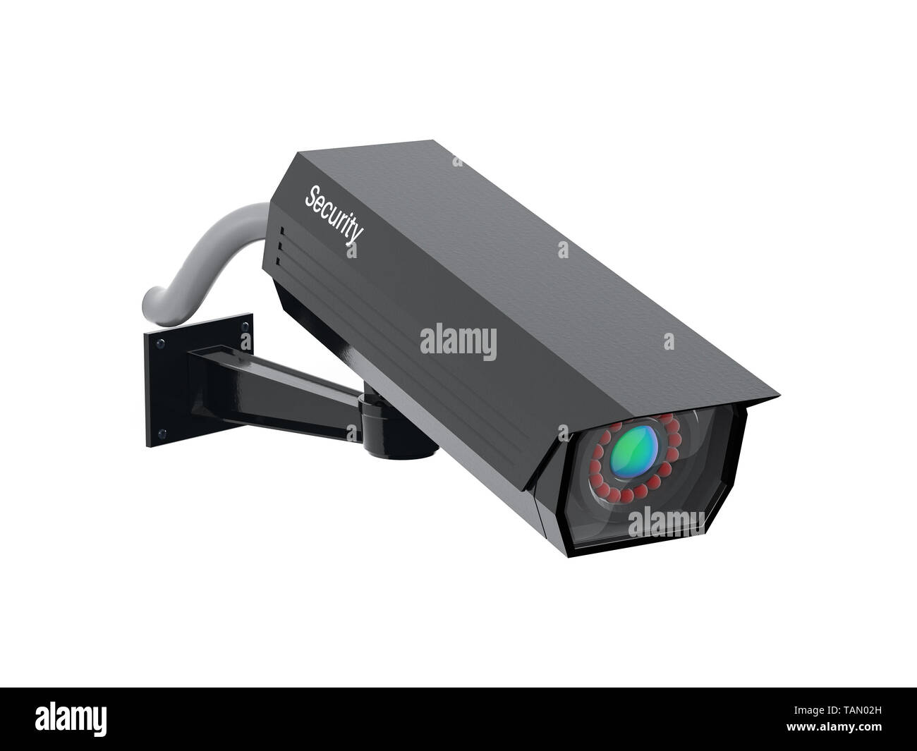 3d rendering cctv camera security Cut Out Stock Images & Pictures - Alamy