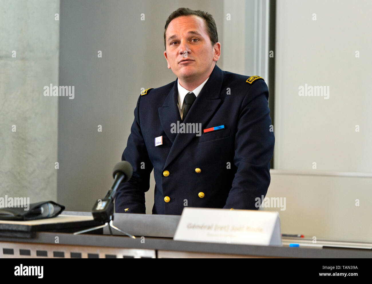 General Vincent Thomassier, Direktor, Direction generale de l’armement, DGA, Directorate General of Armaments, France Stock Photo