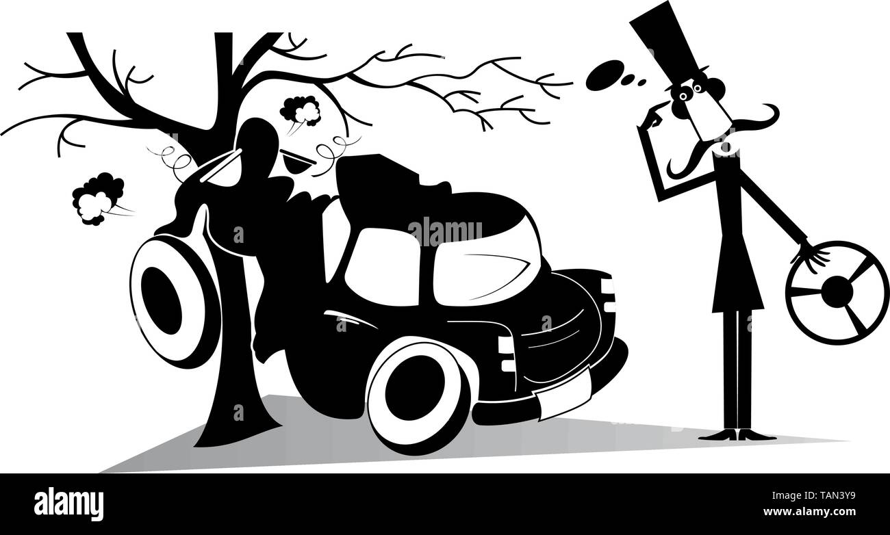 A long road clip art Black and White Stock Photos & Images - Alamy