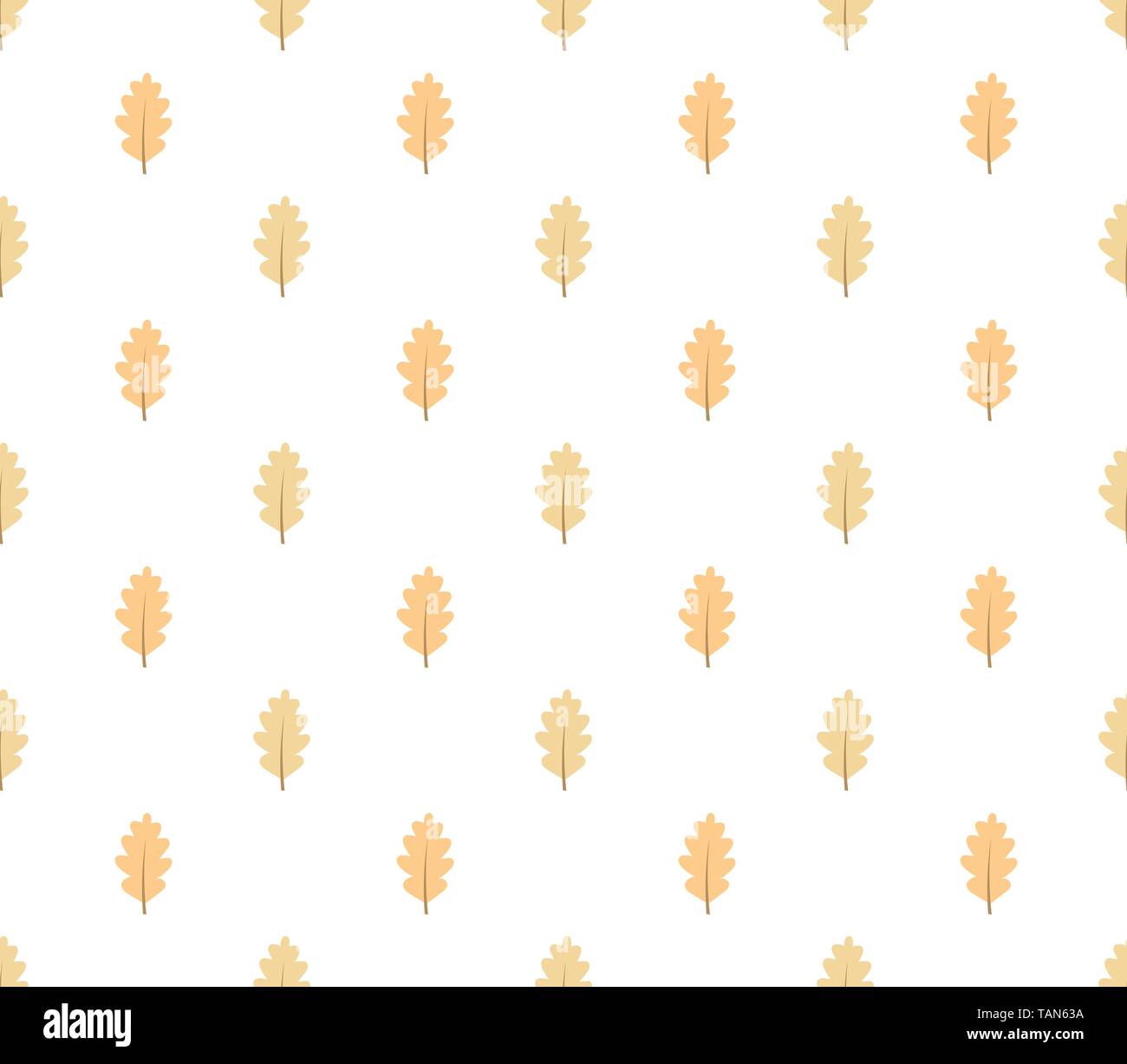 Autumn oak leaves seamless pattern. Vector illustration Stock Vector ...