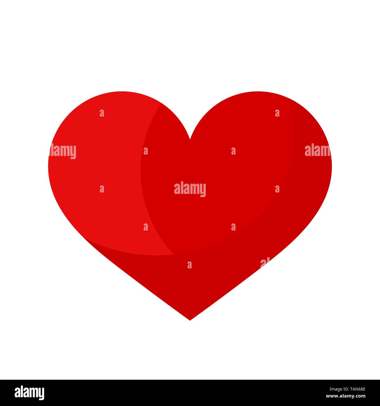 Red heart icon. Vector illustration Stock Vector Image & Art - Alamy