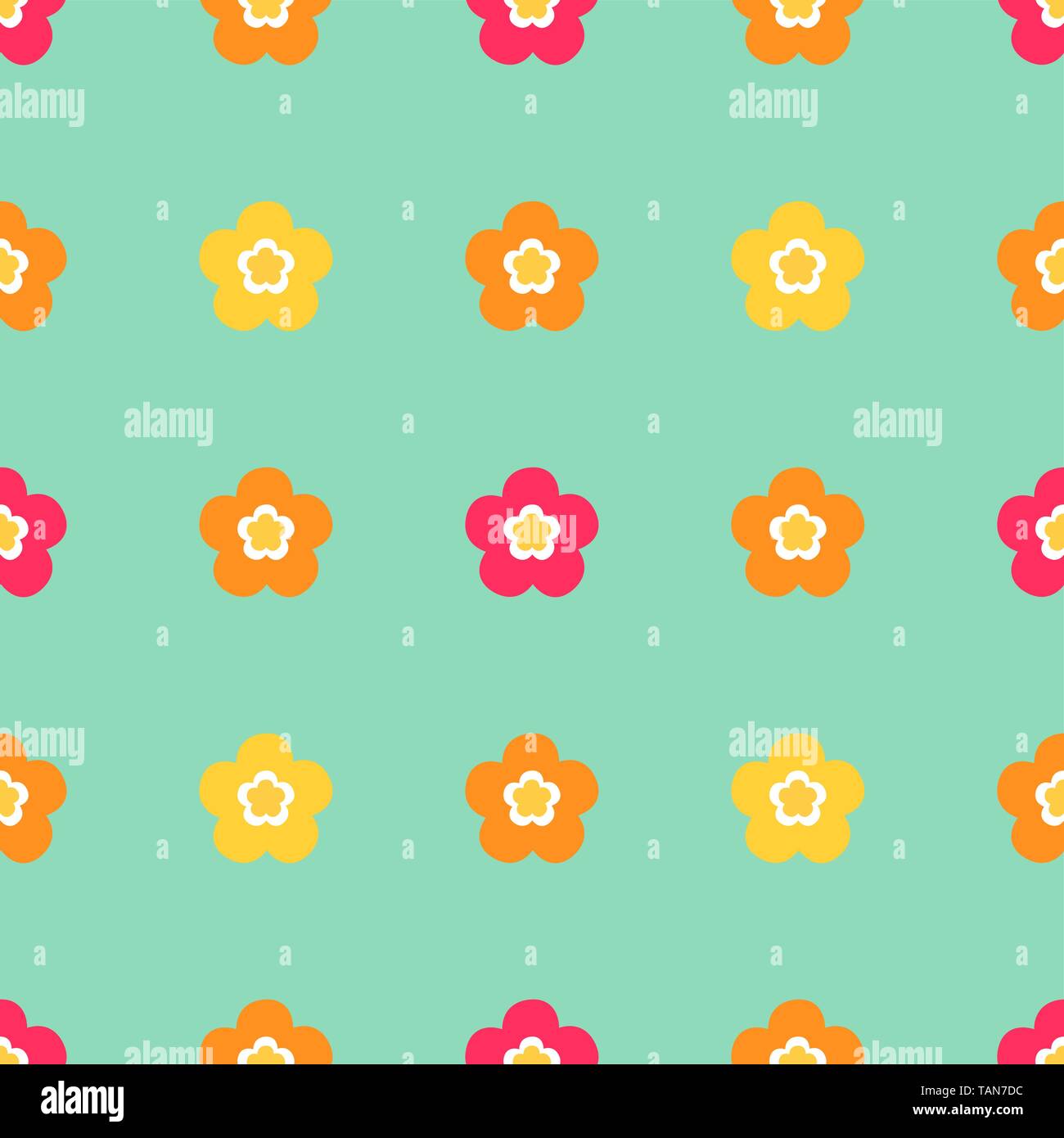 Flowers seamless pattern. Vector illustration Stock Vector Image & Art ...