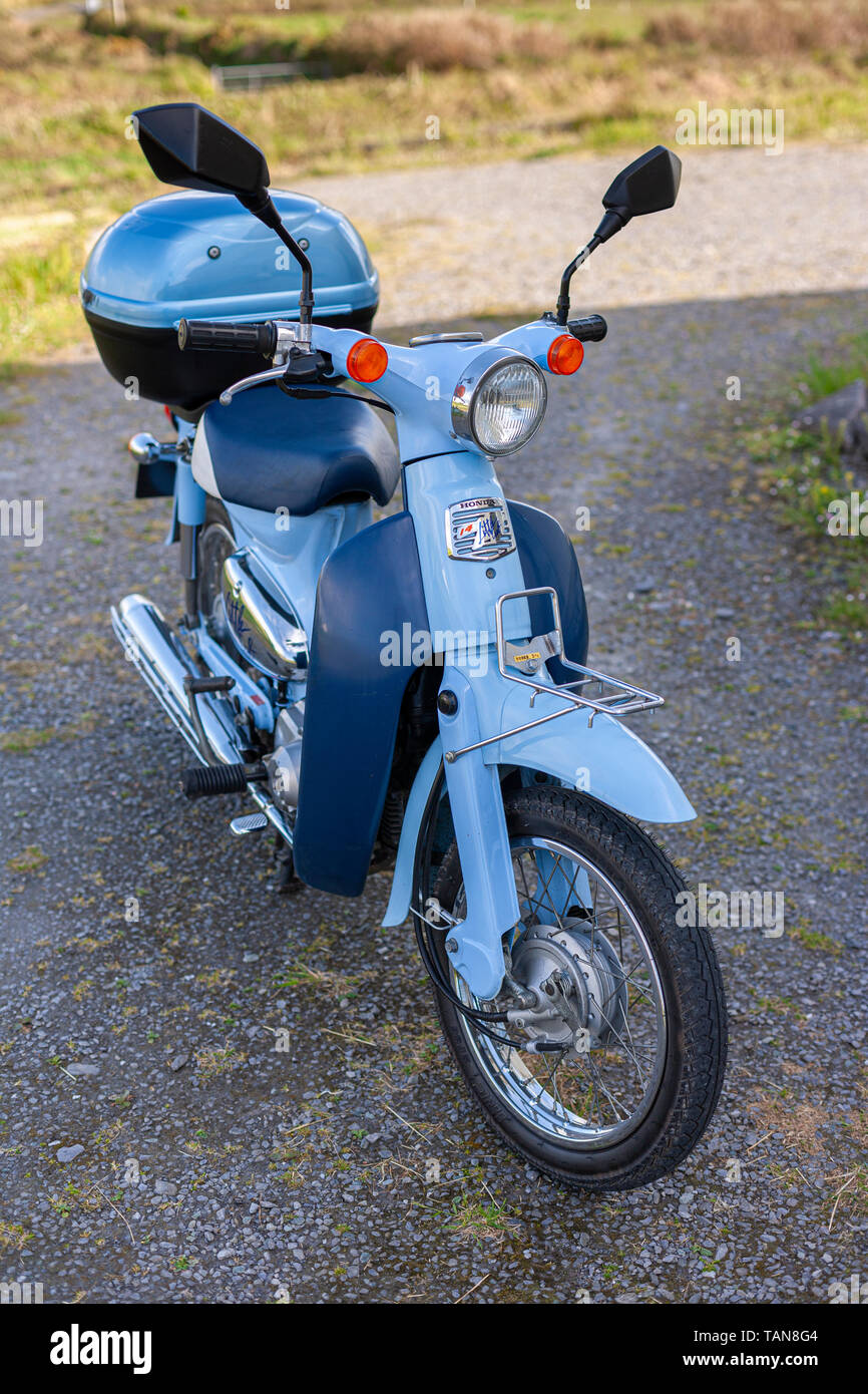 Honda Little Cub Moped Stock Photo - Alamy