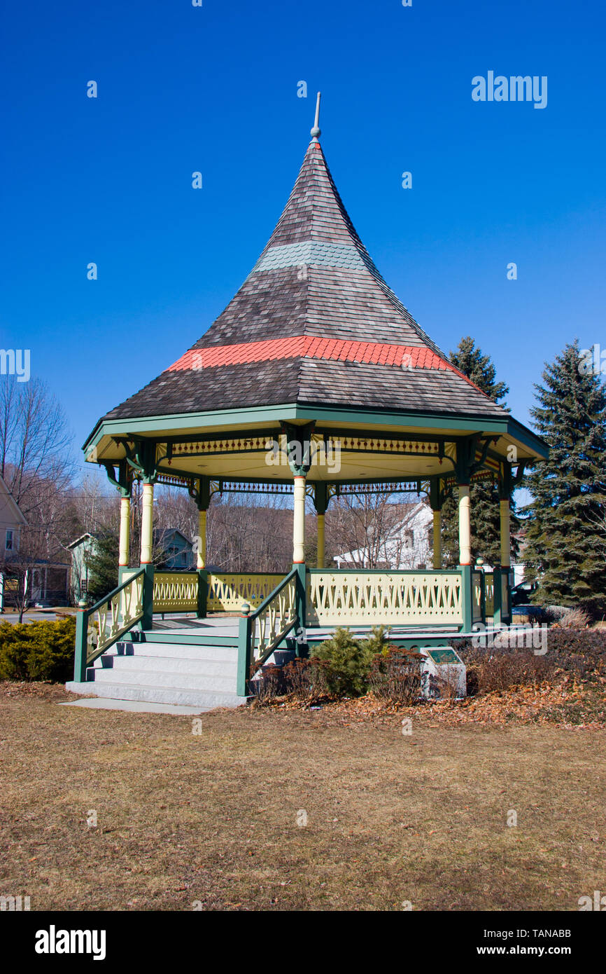 Gazebo on the New Boston, NH town common Stock Photo Alamy