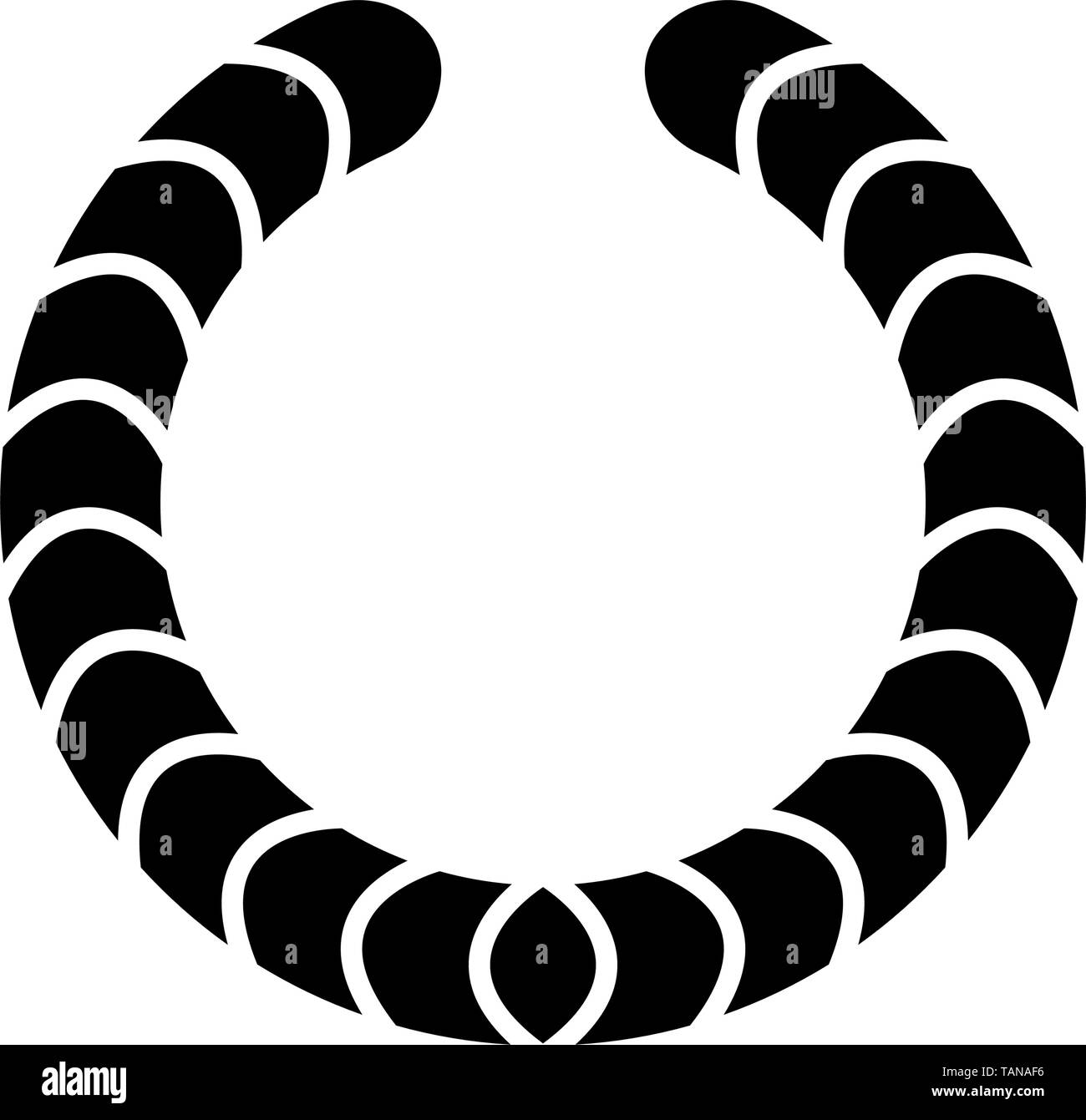 Isolated laurel wreath icon on a white background - Vector Stock Vector ...