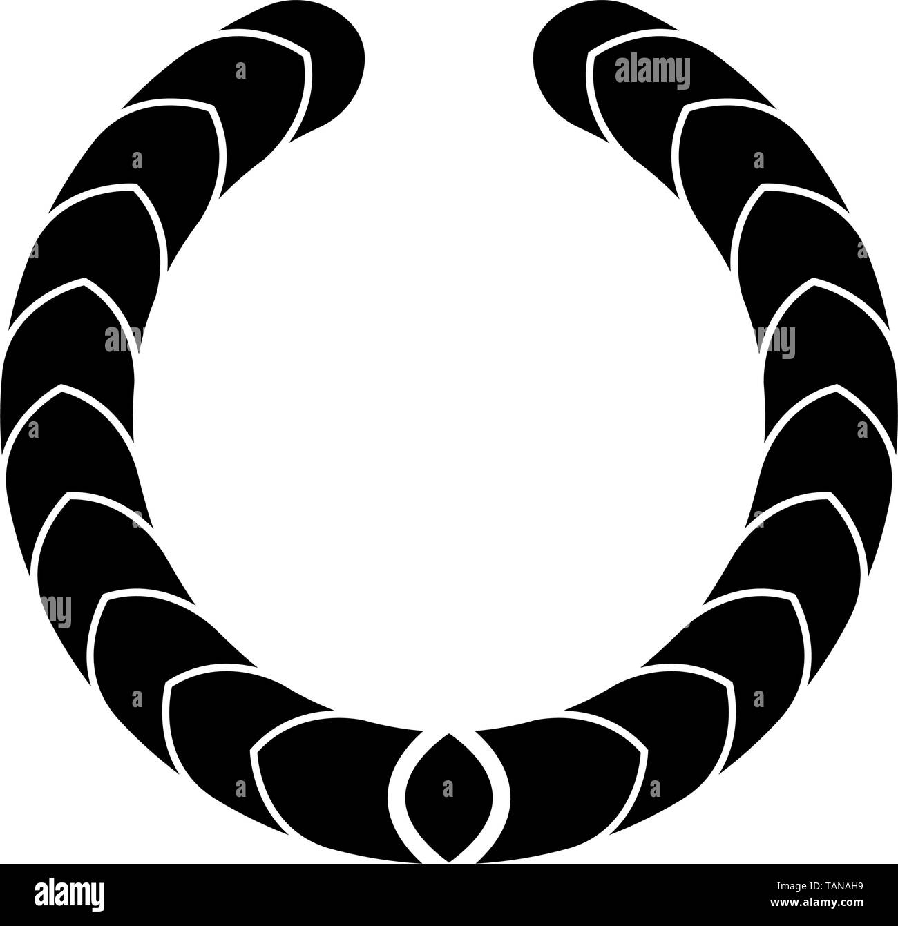 Isolated laurel wreath icon on a white background - Vector Stock Vector ...
