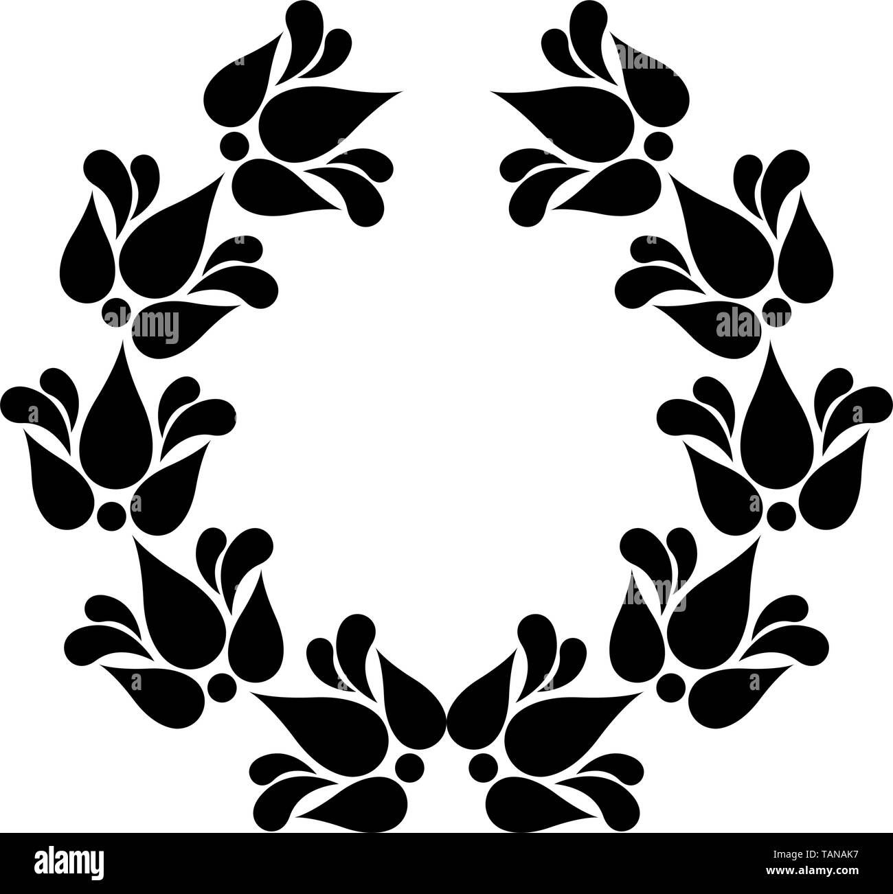 Isolated laurel wreath icon on a white background - Vector Stock Vector ...