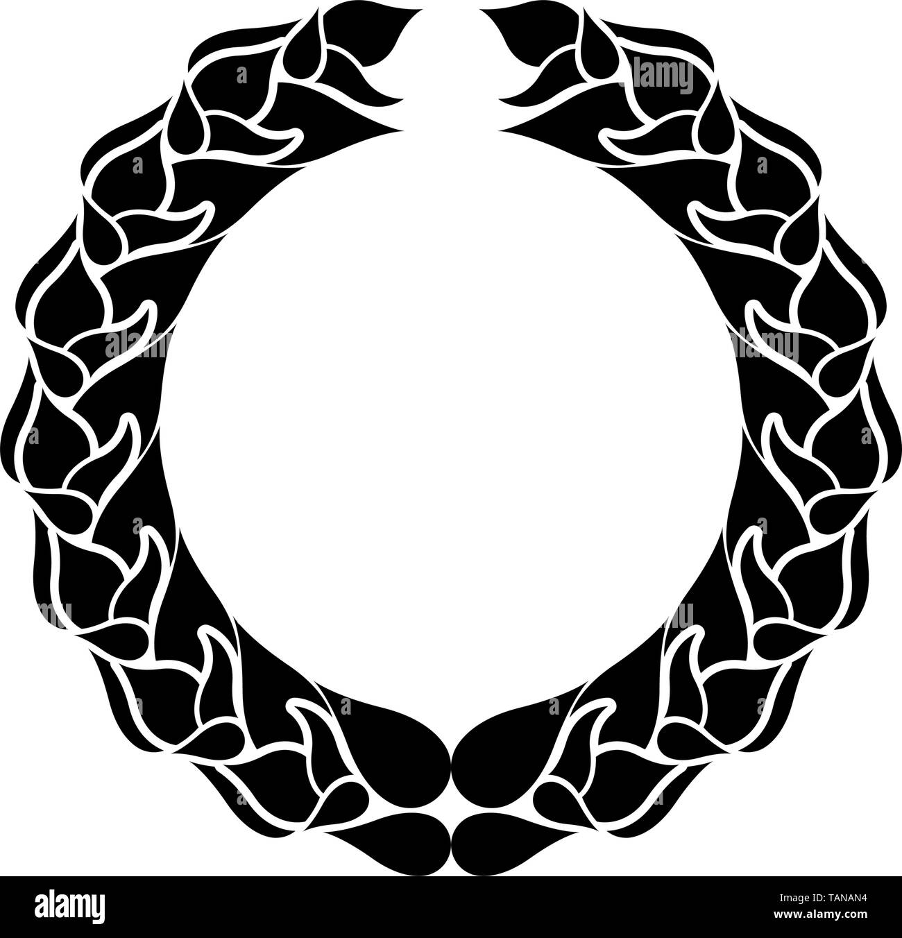 Isolated laurel wreath icon on a white background - Vector Stock Vector ...