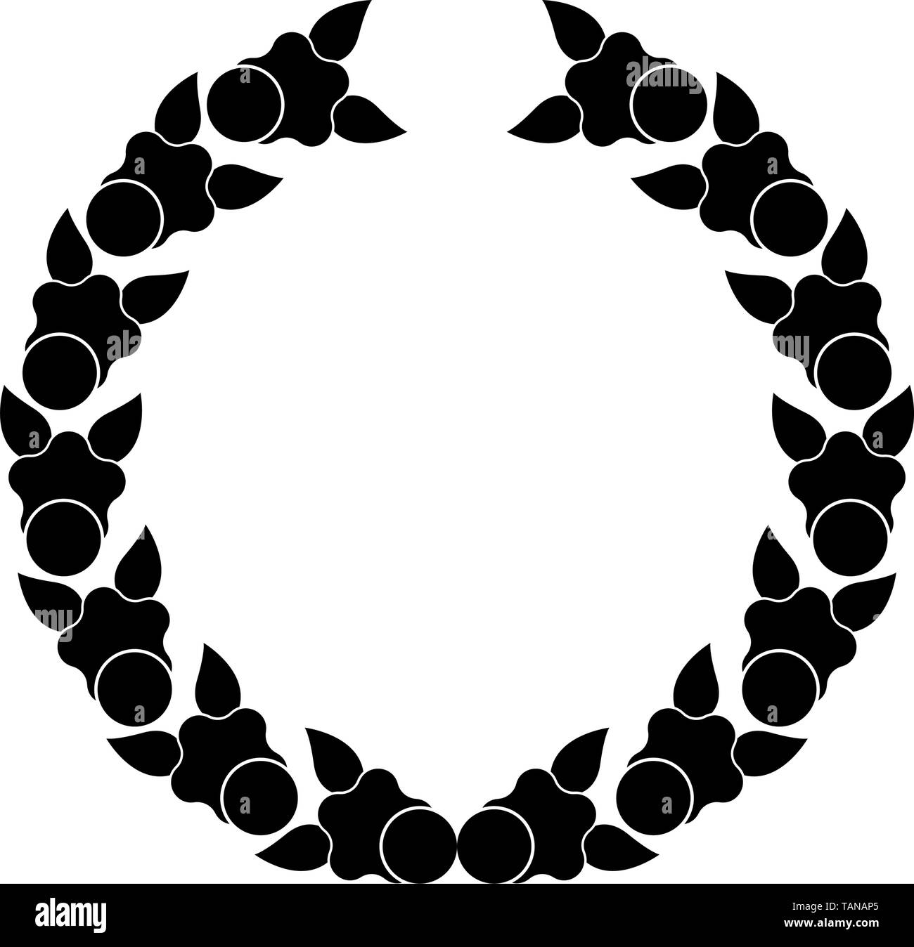 Isolated laurel wreath icon on a white background - Vector Stock Vector ...