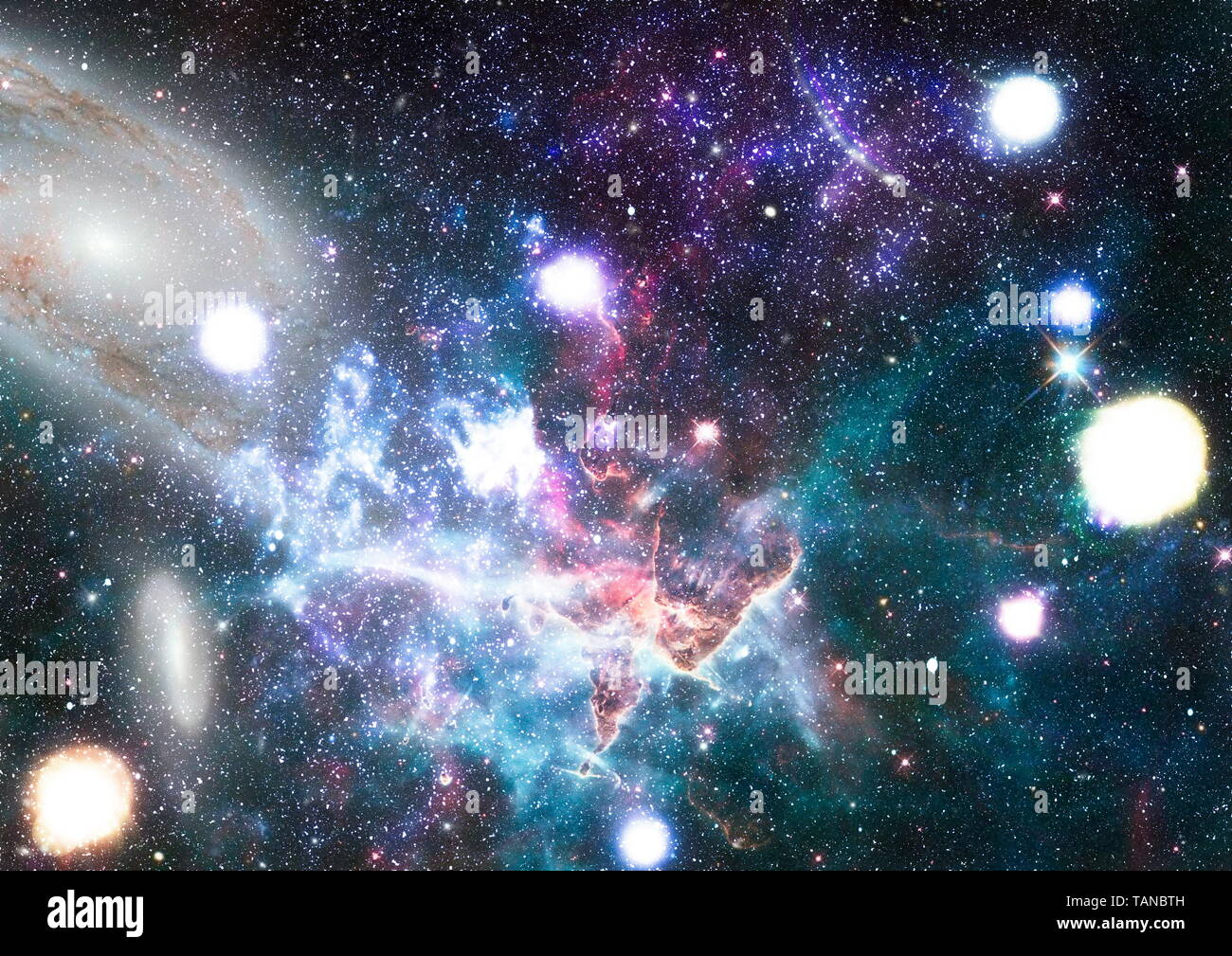 Galaxy Blue And Black Background Hd