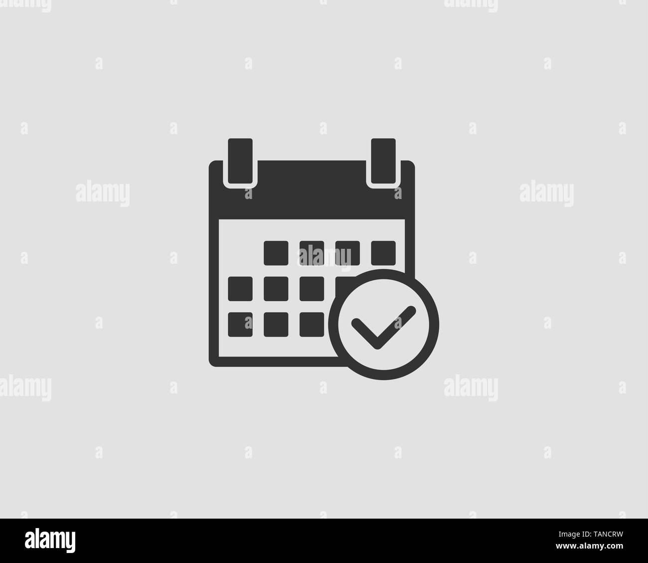 Calendar icon vector flat line design Stock Vector Image & Art - Alamy