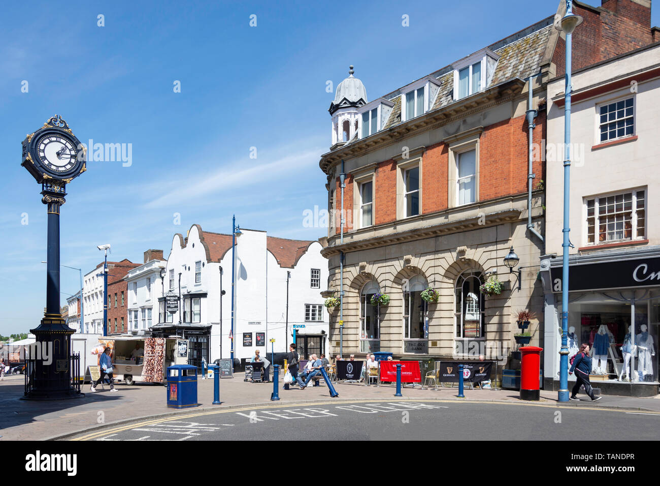 Stourbridge Clock Tower, Lower High Street, Stourbridge, West Midlands, England, United Kingdom Stock Photo