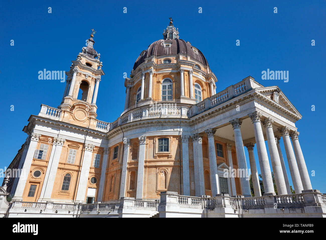 Superga basilica on Turin hills in a sunny summer day in Italy, Unesco  heritage site Stock Photo - Alamy