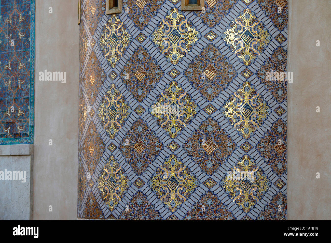 Impressionen:traditionelle Fliesen/ Mosaik, Doha, Katar/ Qatar. Stock Photo