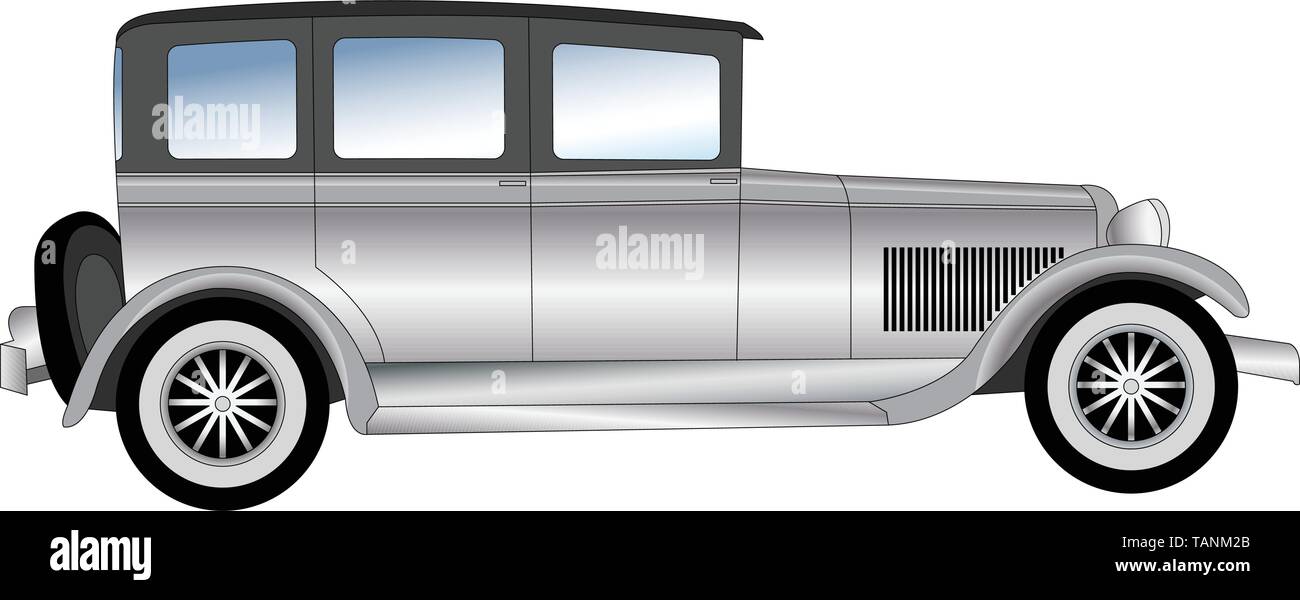 Vintage Car Illustration High Resolution Stock Photography And Images Alamy