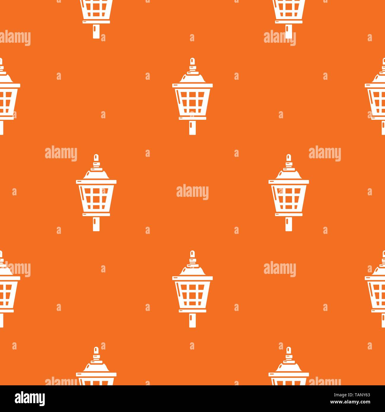 Mosquito trap pattern vector orange Stock Vector