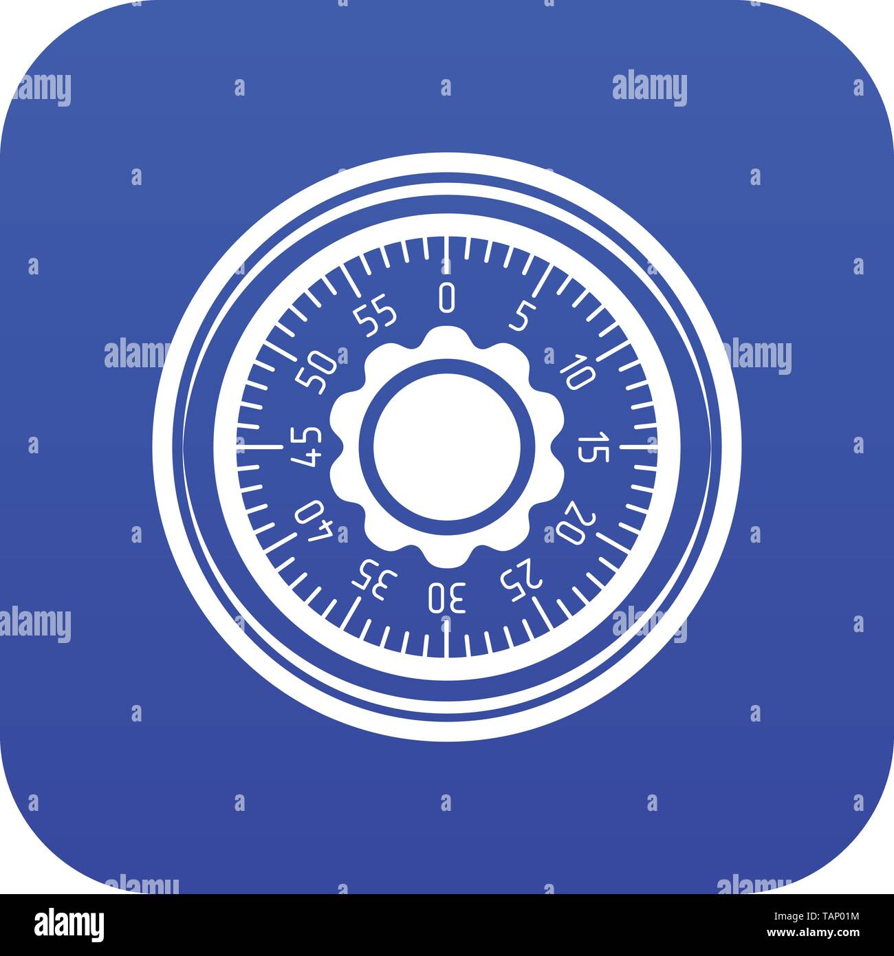 Lock from safe icon blue vector Stock Vector