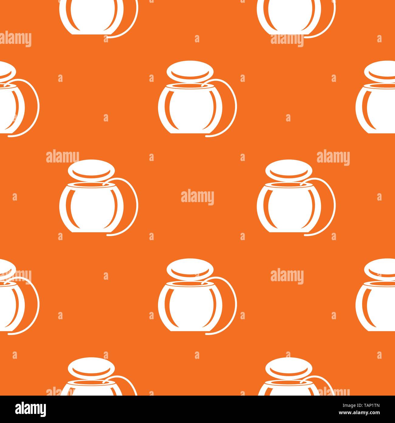 Dental floss pattern vector orange Stock Vector